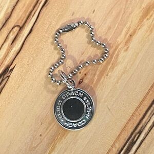 COACH EST. 1941 Silver Medallion Hangtag Bag Charm